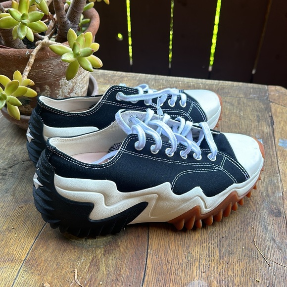 Converse Run Star Motion Ox Platform Trainers Black size mens 7.5 woman 9 - Picture 4 of 10